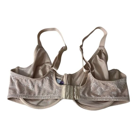 Adore Me Unlined Underwire Full Coverage Bra Size 40DD Beige Floral Print - Picture 7 of 11